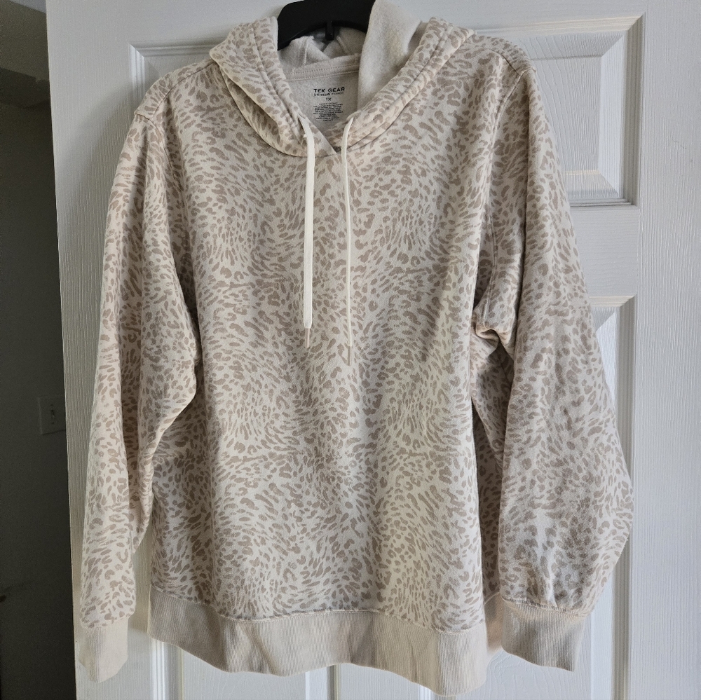 Tek Gear Animal Print Hooded Sweatshirt